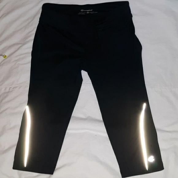 Champion Double Dry Black‎ Capri Leggings Small - Picture 1 of 4